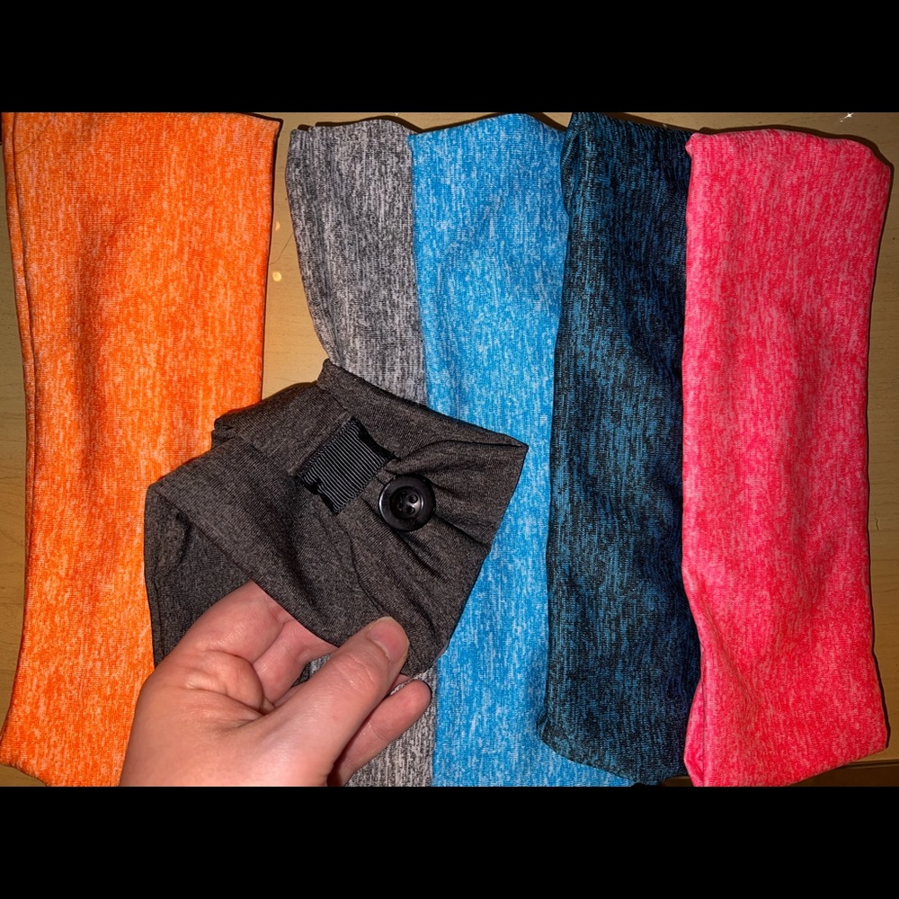 Set of 6 - Healthcare Frontline Worker Headbands with Buttons for Mask Comfort